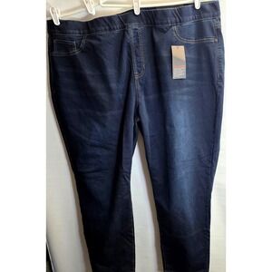 NEW Avenue Denim Jeans PLus Size 30A High Rise Jeggings Pull On Tummy Control